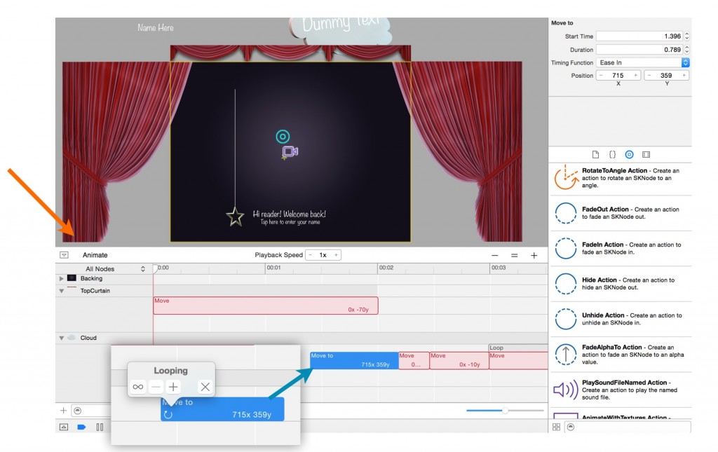 Composing SKActions in Xcode 7 – Story Tellers iOS Starter Kit ...