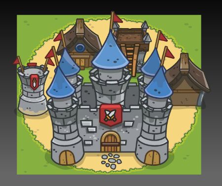 Medieval Top Down Tower Defense Art