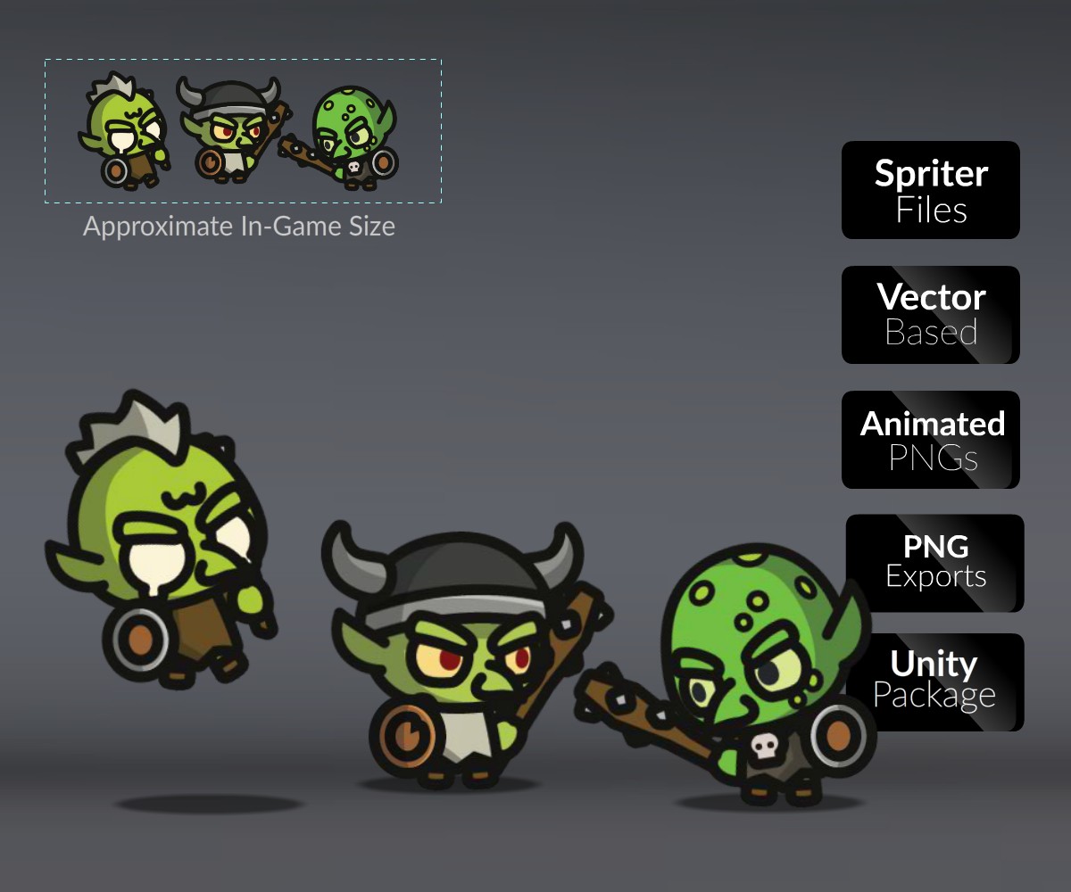 Goblins Royalty Free Game Art Character Sprites