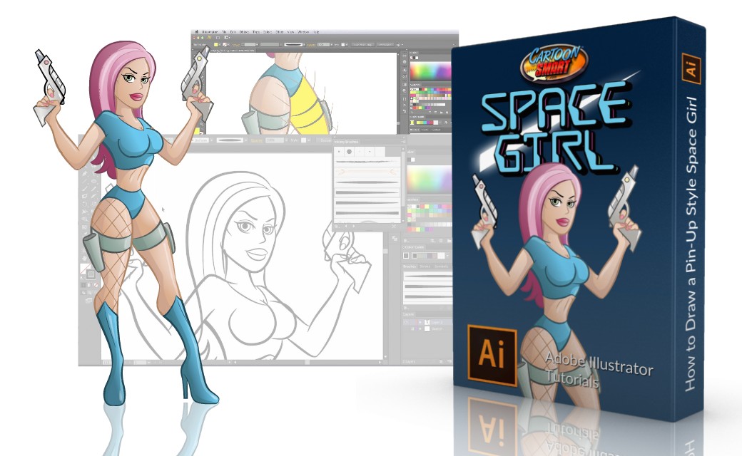 How to Draw a Pin Up Girl in Adobe Illustrator